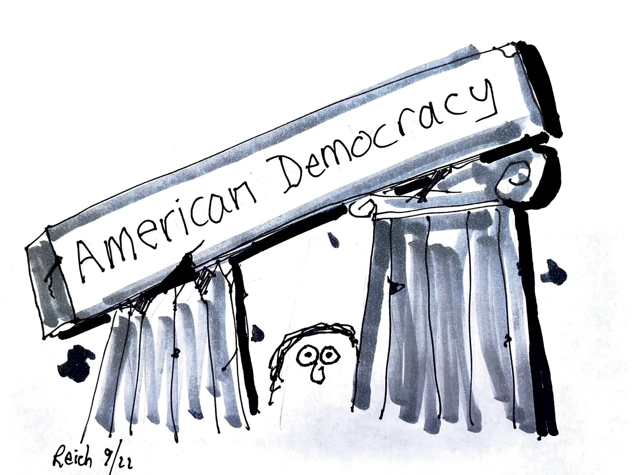 crumbling pillars of democracy