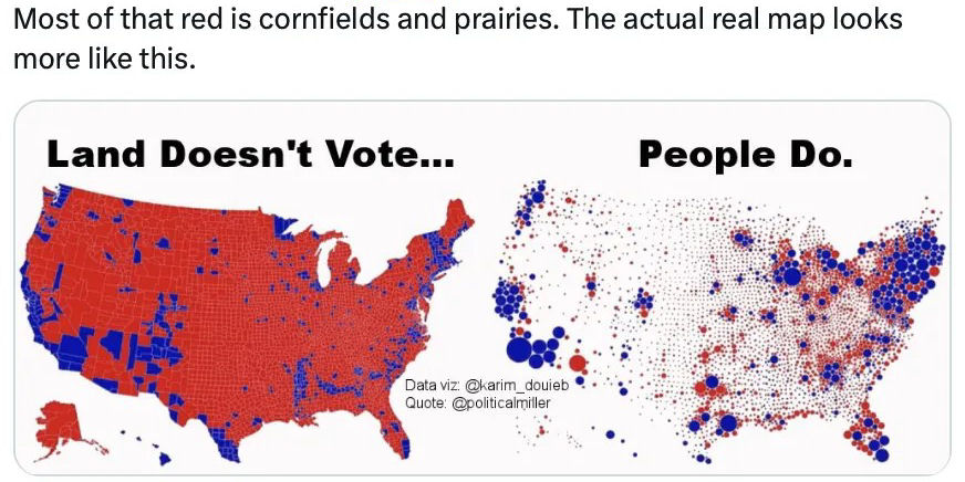 land doesn't vote - people do