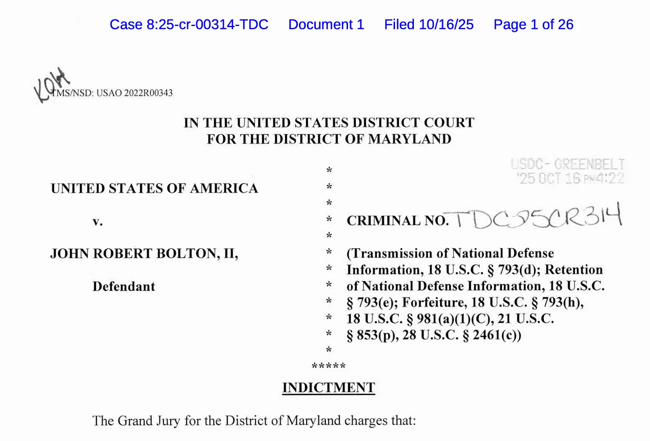 Bolton indictment form
