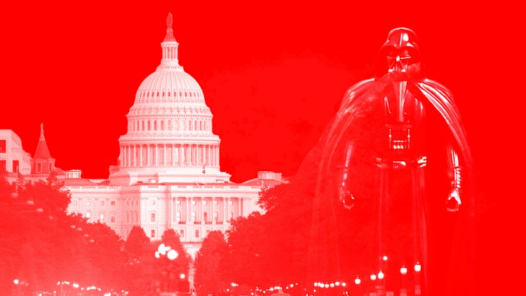 Capitol and Darth Vader[Photos: Getty Images; María Ten/Unsplash]