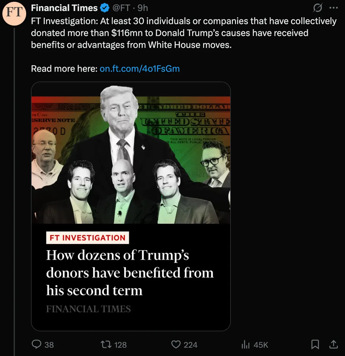 FT Trump donors