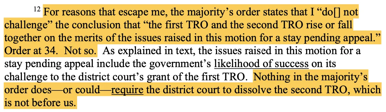 Graber response to majority