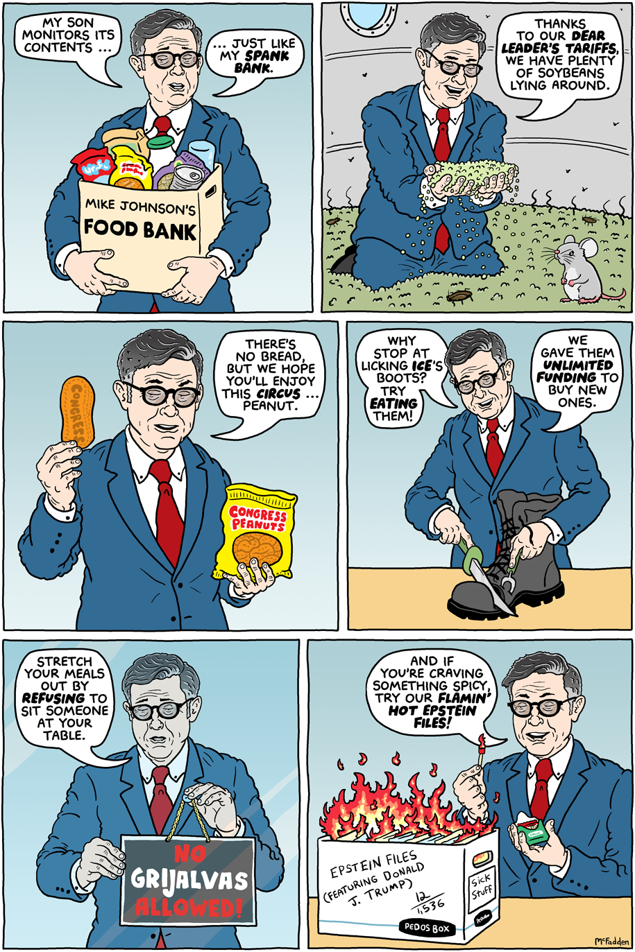 Mike Johnson food bank