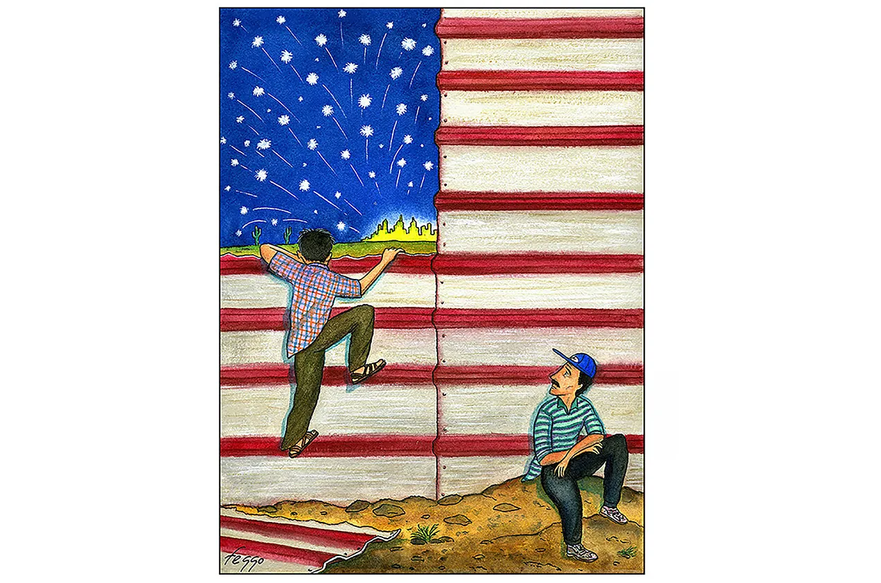 “4th of July, view from the South Border.”