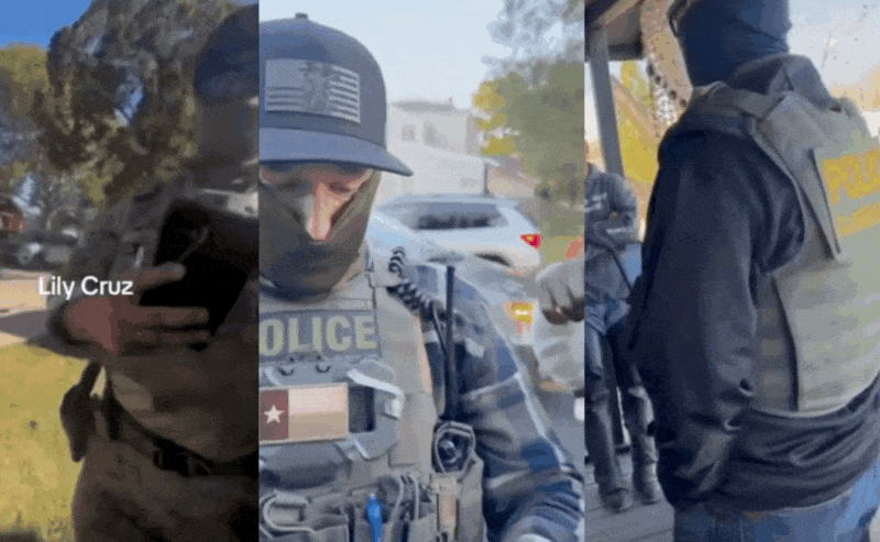 videos via social media posts. Collage by 404 Media. videos via social media posts. Collage by 404 Media.