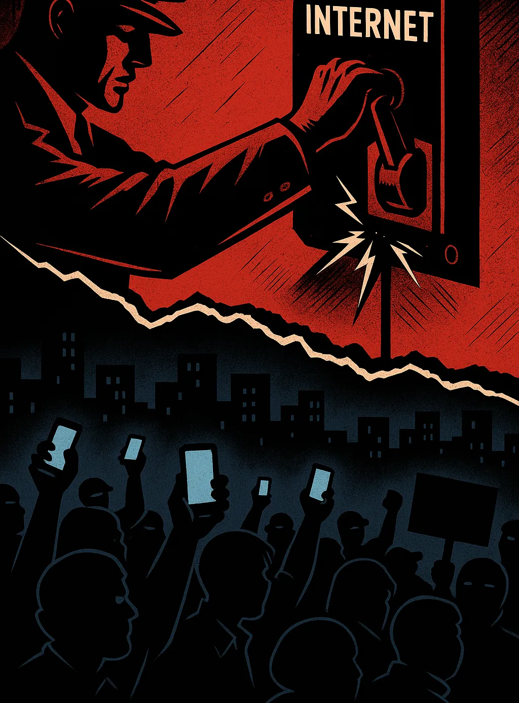 Blackout State. (Generative AI)