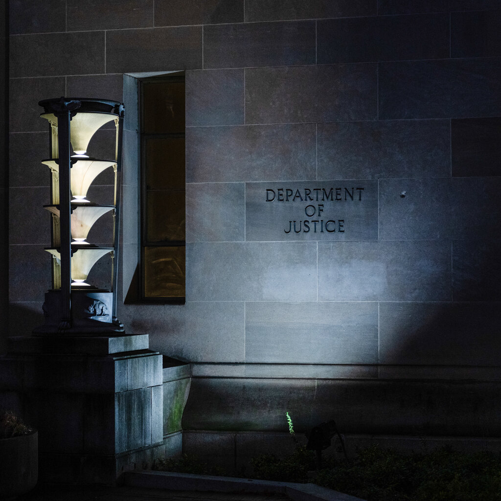 The Justice Department building in Washington, D.C. Eric Lee for The New York Times