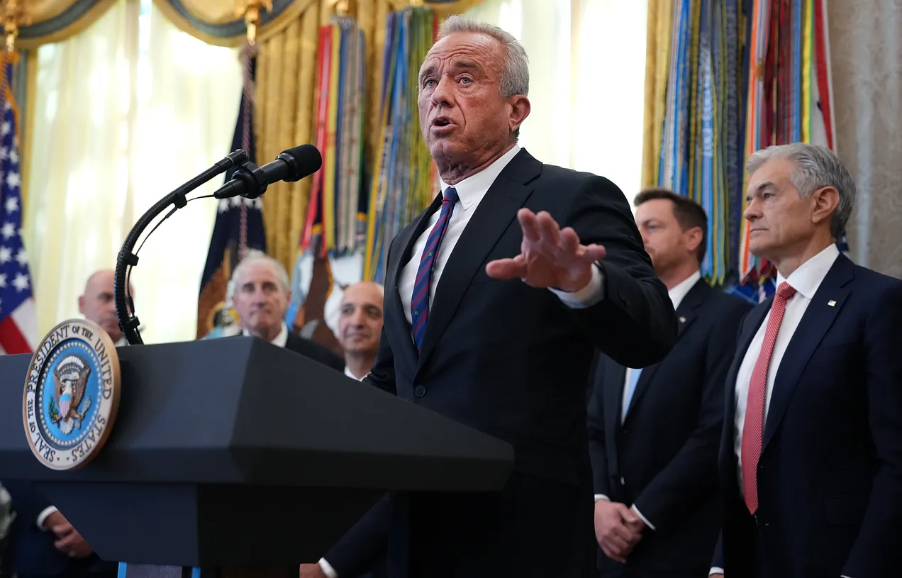 Health and Human Services Secretary Robert F. Kennedy Jr. in the Oval Office on November 6, 2025. (Photo by Andrew Harnik/Getty Images)