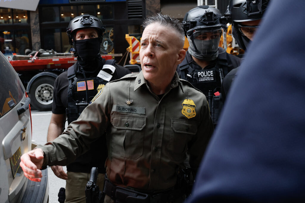 US Customs and Border Patrol Commander Gregory Bovino (Photo by KAMIL KRZACZYNSKI/ AFP via Getty Images)