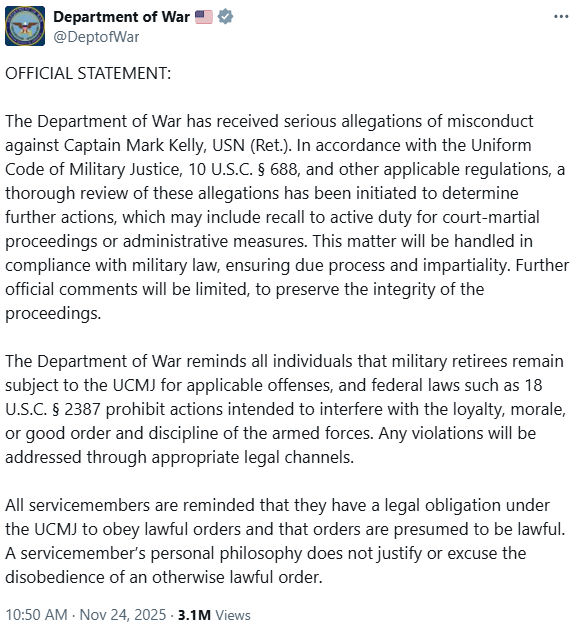 DeptofWar status 1992999267967905905