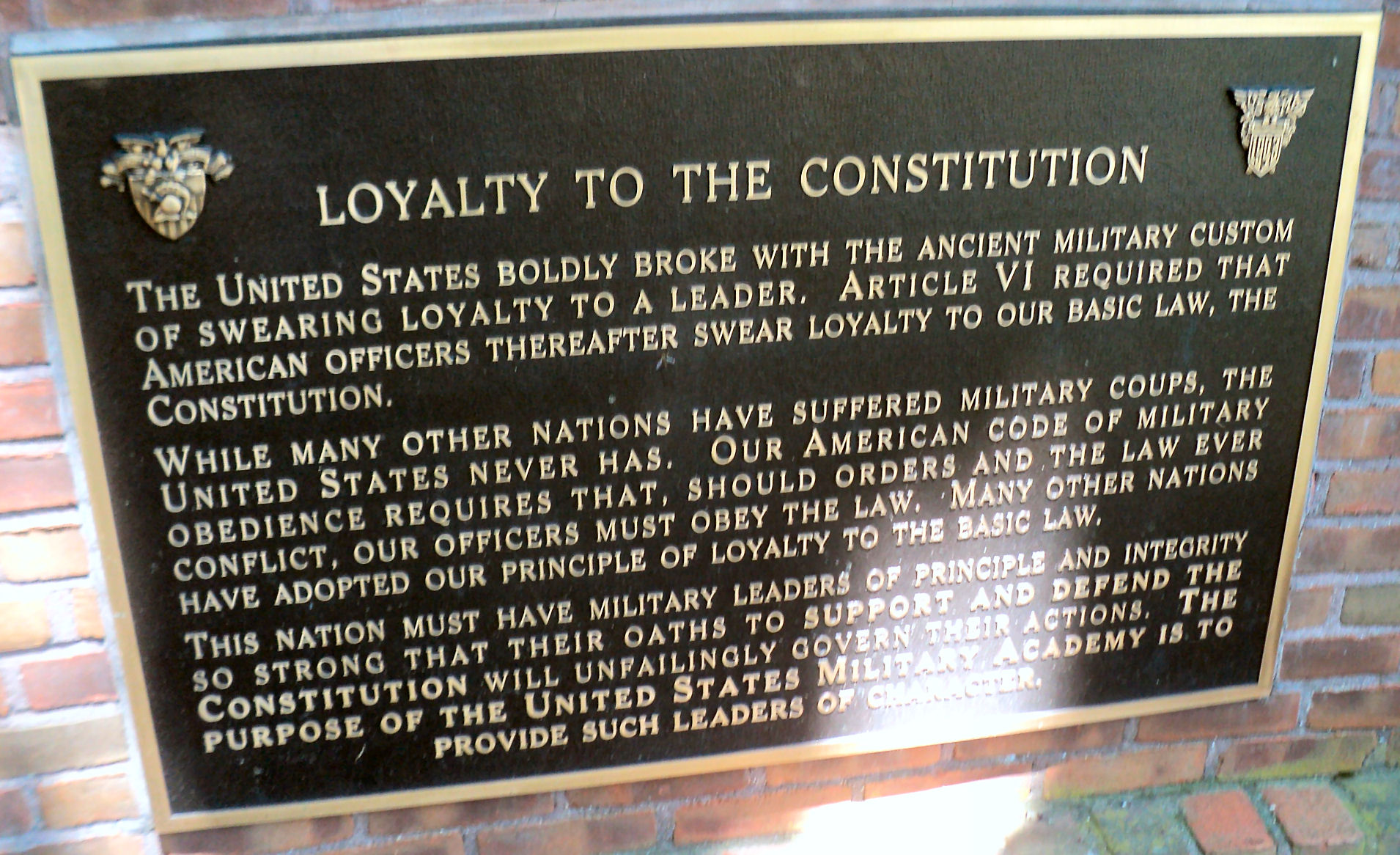 Loyalty to the Constitution Loyalty to the Constitution