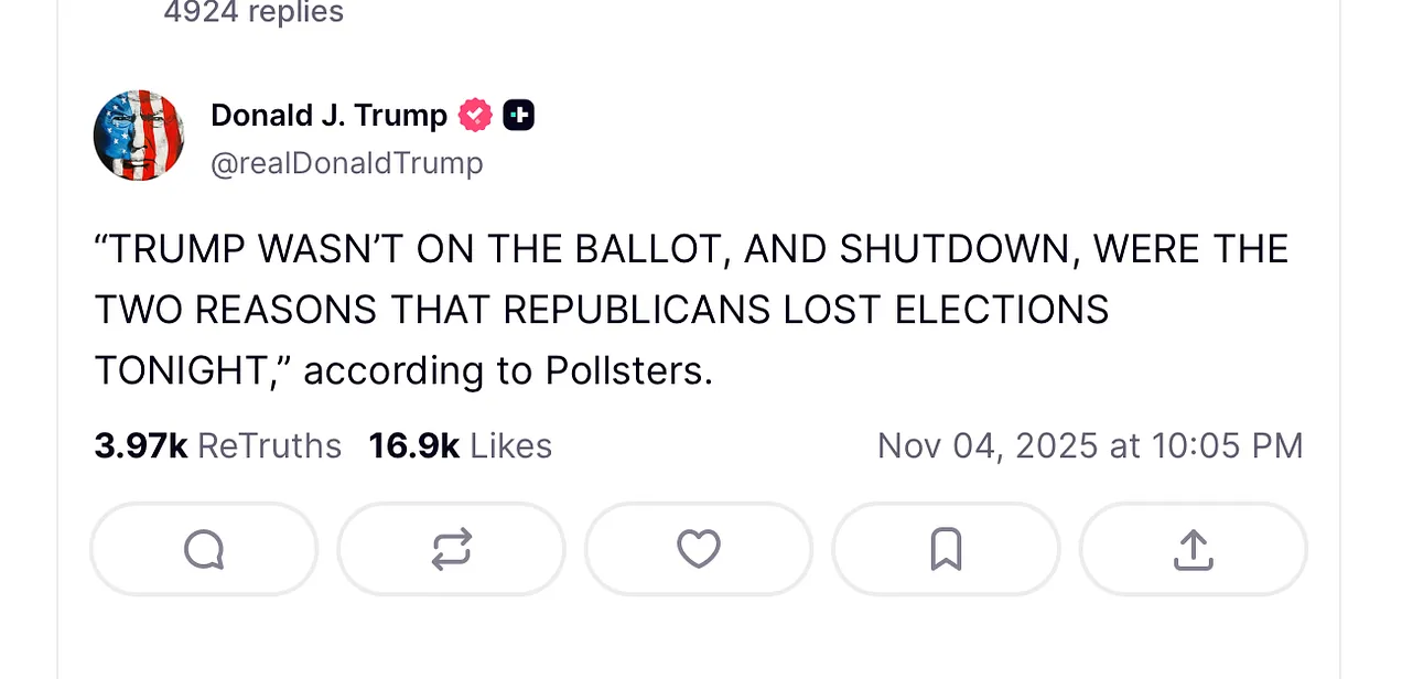 ''Trump wasn't on the ballot''