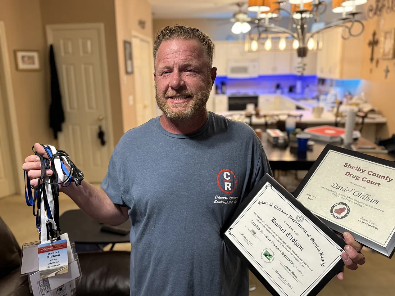 Daniel Oldham at home. (Photo by Jonathan Cohn)
