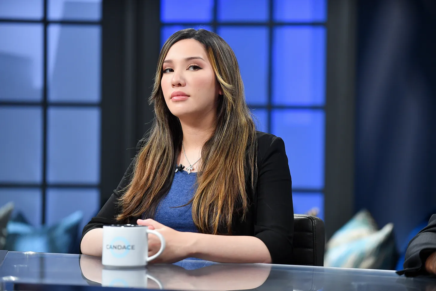 Lauren Chen is seen on set of Candace on April 5, 2022 in Nashville, Tennessee. (Photo by Jason Davis/Getty Images)