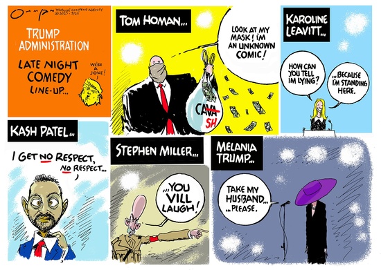 Trump late night comedy