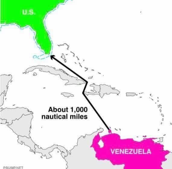 Venezuela route to Florida Venezuela route to Florida