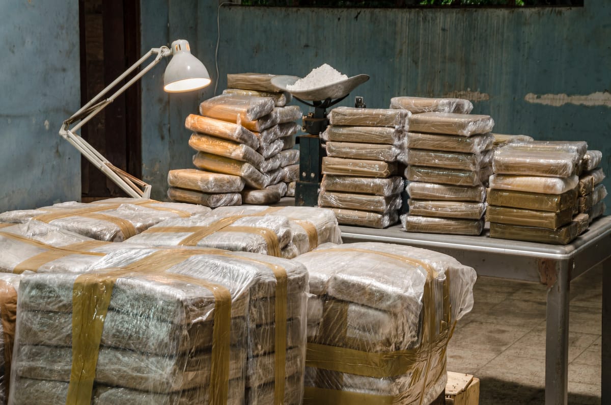 Cocaine in a warehouse for Illegal drug production. (Leon Rafael/Shutterstock) Cocaine in a warehouse for Illegal drug production. (Leon Rafael/Shutterstock)