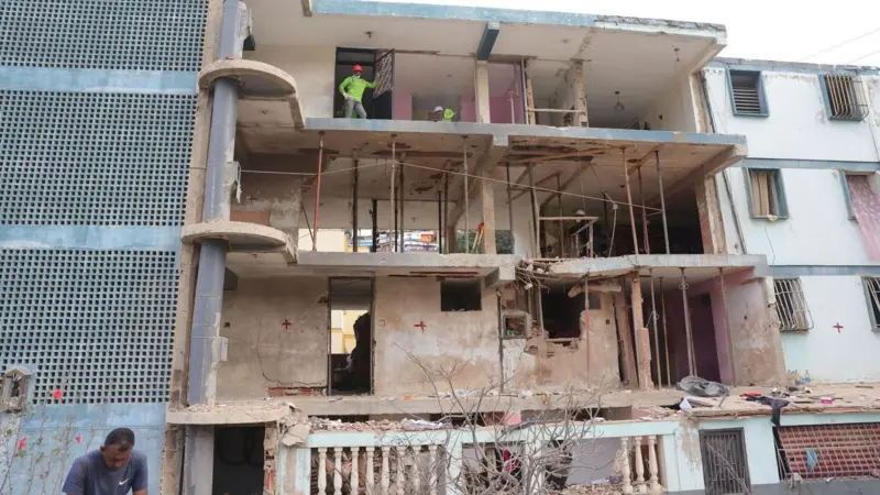 Block 12, the building where Rosa González died from the impact of a US missile.