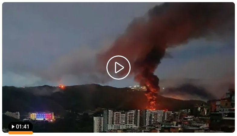 Explosions heard over Venezuelan capital Caracas amid US tensions