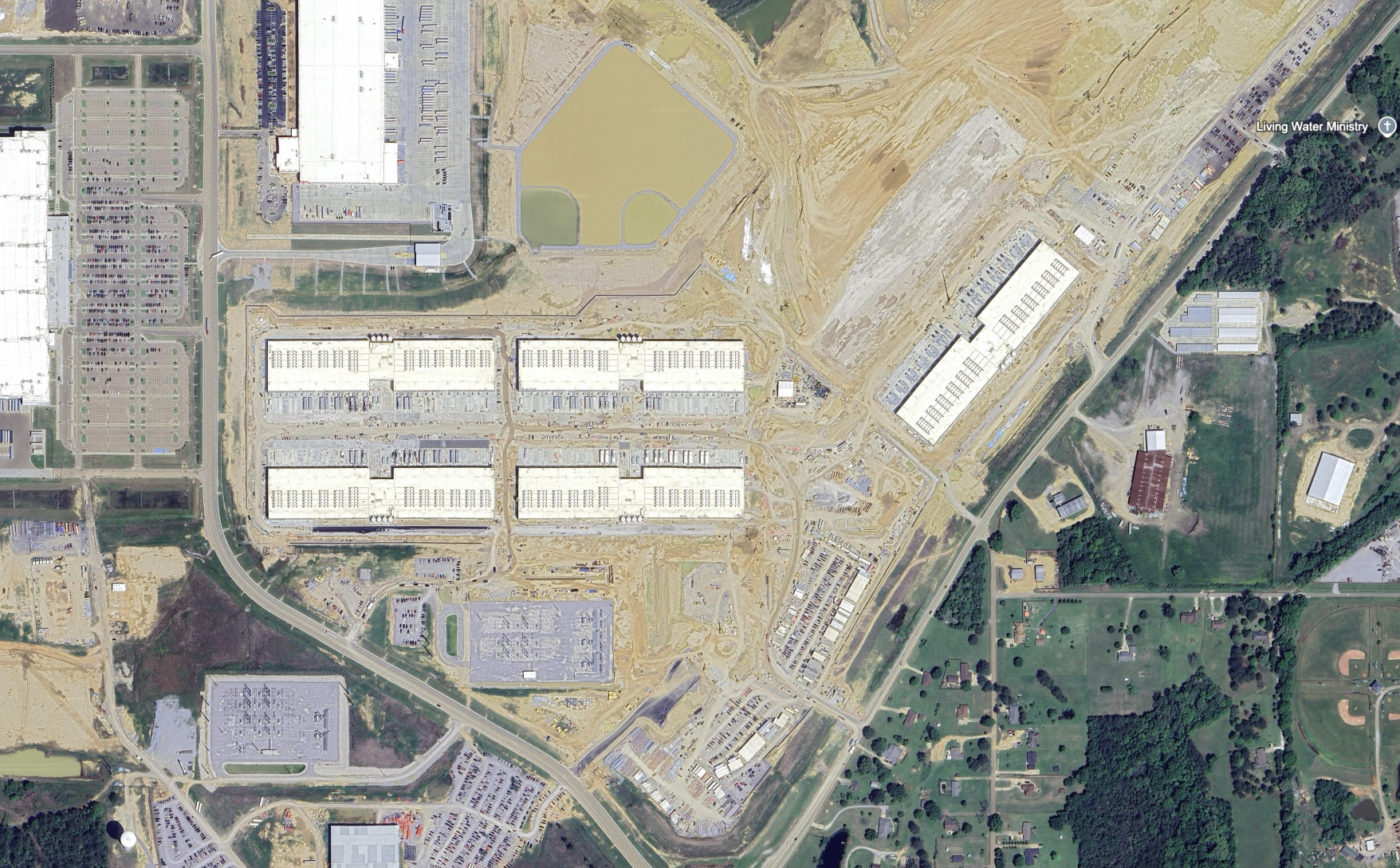 Google Earth image highlighted by Epoch AI