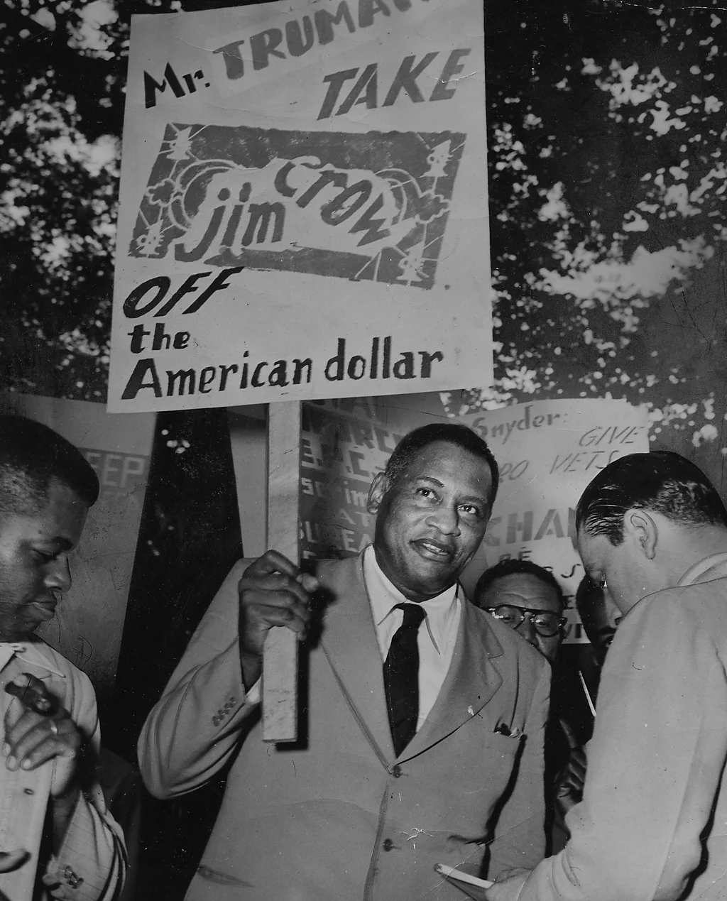 Robeson became outspoken about the black struggle, refusing to perform for segregated audiences and joining union picket lines (Credit: Getty Images)
