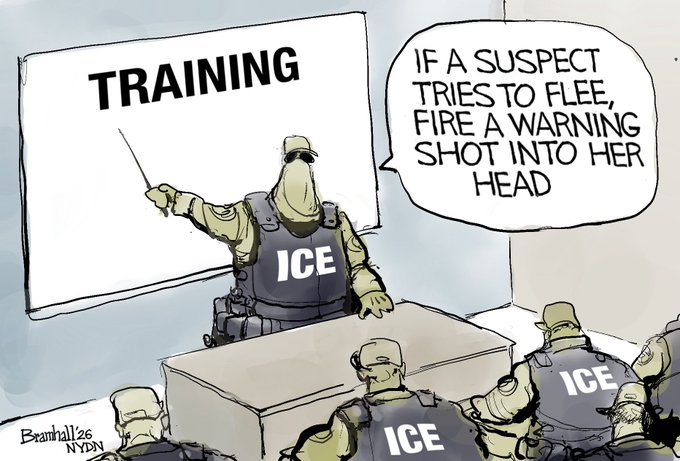 if a suspect tries to flee, fire a warning shot into her head