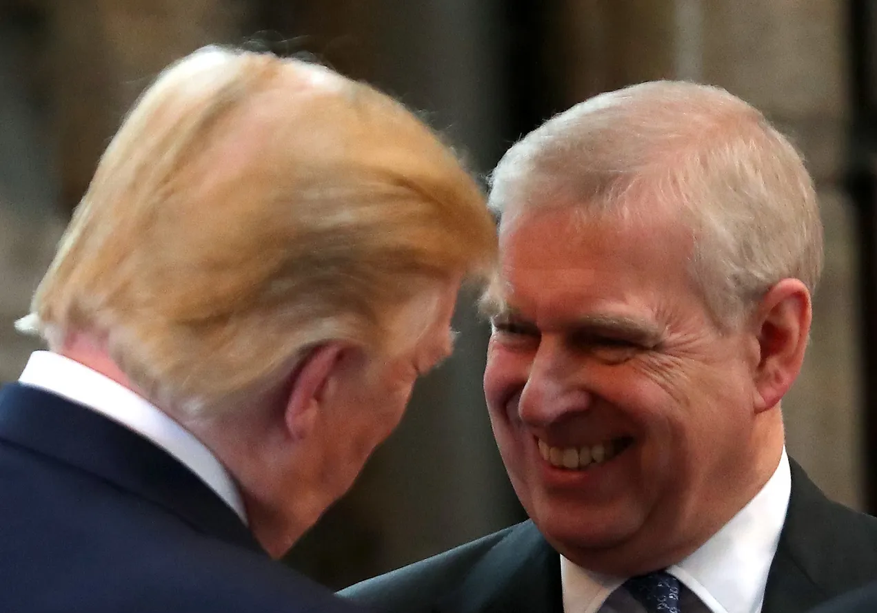 Trump and Andrew Mountbatten Windsor