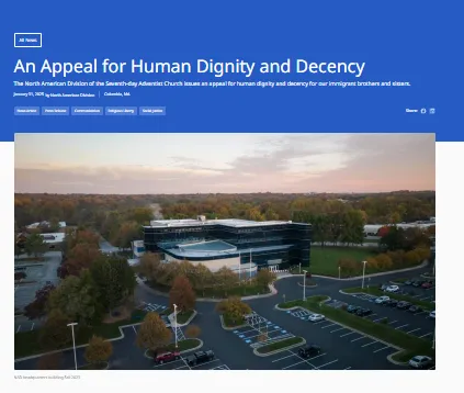“An Appeal for Human Dignity and Decency” - NAD Statement - 1/31/202