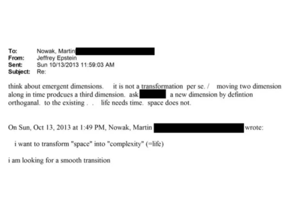 October 2013 mail from Epstein