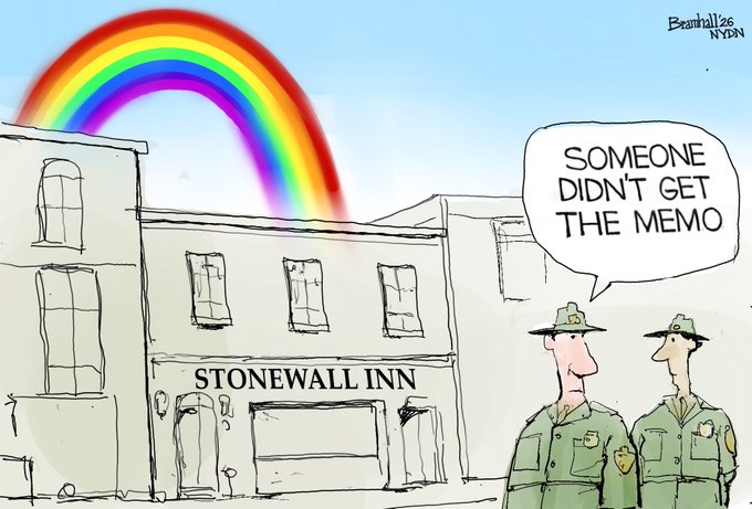 rainbow over Stonewall Inn