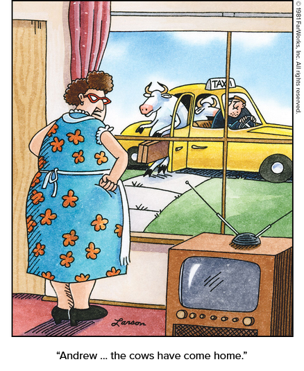 the far side - Andrew ... the cows have come home