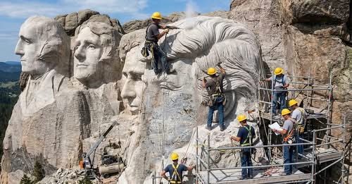 DJT being added to Mount Rushmore DJT being added to Mount Rushmore