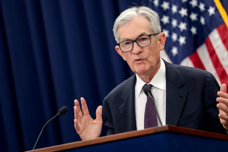 Federal Reserve Chair Jerome Powell has denounced the investigation into his conduct as a political pressure campaign [File: Jonathan Ernst/Reuters]