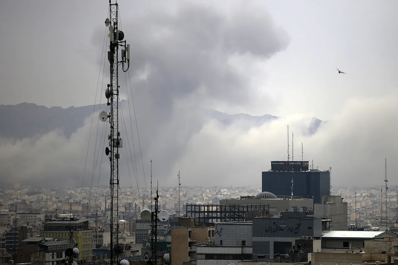 Smoke rises after airstrikes in Tehran, Iran, on March 13, 2026. Photo by Fatemeh Bahrami/Anadolu via Getty Images.