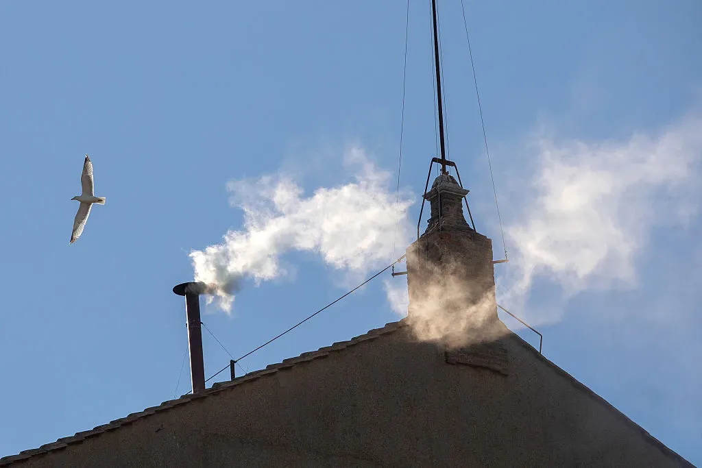 Vatican smoke - Maria Grazia Picciarella/Middle East Images/AFP via Getty Images