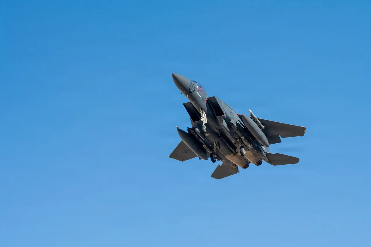U.S. F-15E fighter jet