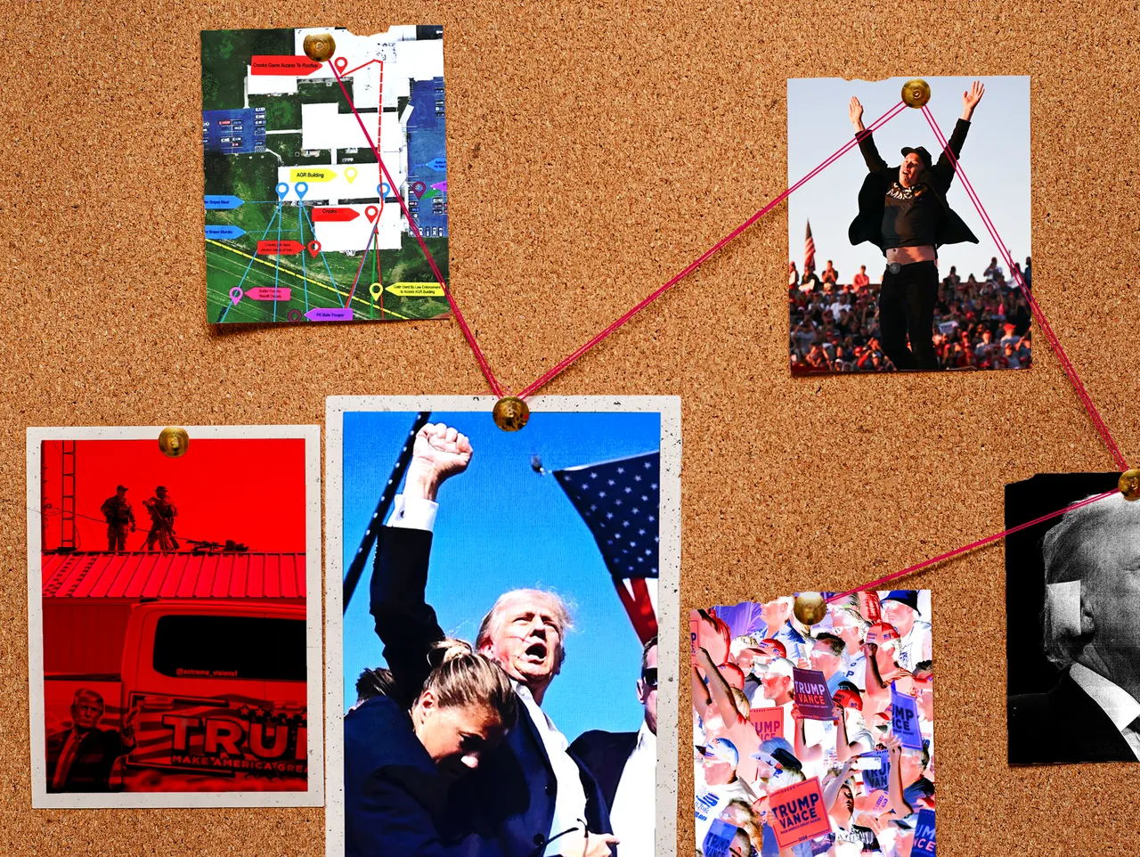 Trump assassination attempt bulletin board