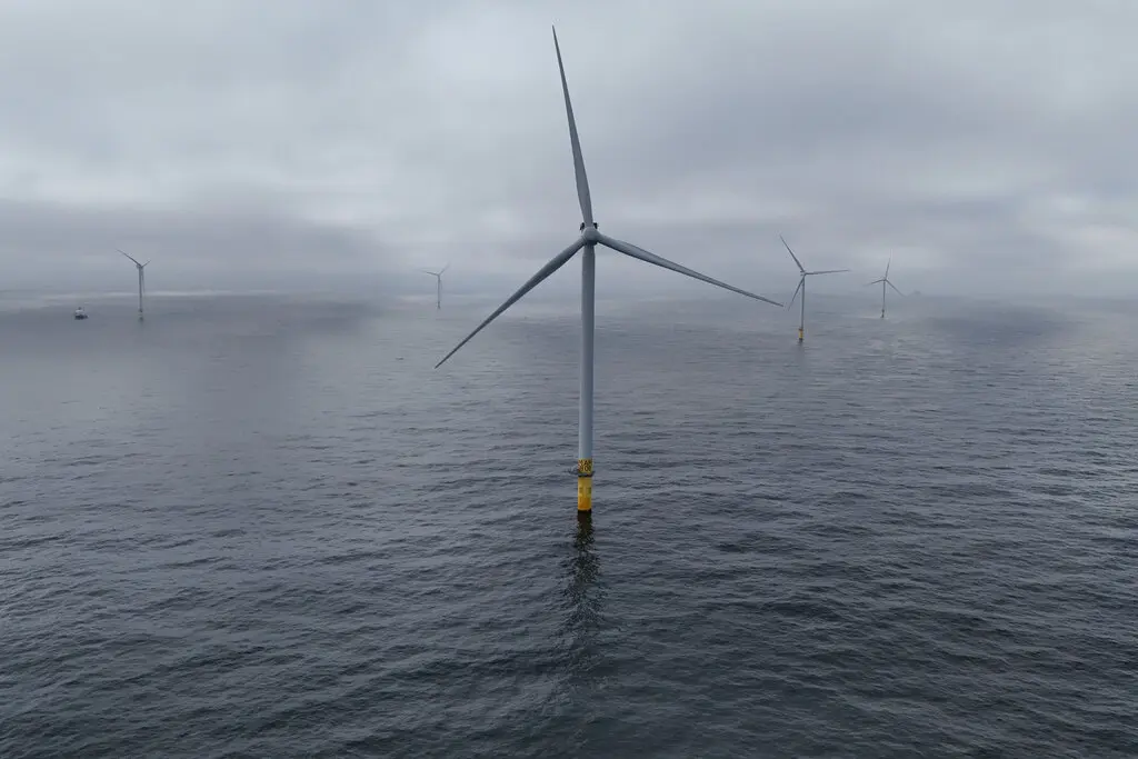 President Trump has disparaged wind power for decades, claiming falsely that offshore wind turbines do not work and that they are killing whales.Credit...Joshua A. Bickel/Associated Press