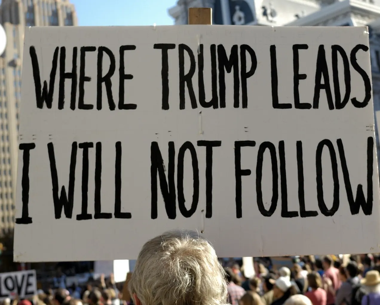 Where Trump leads I will not follow (Credit: Bastiaan Slabbers)