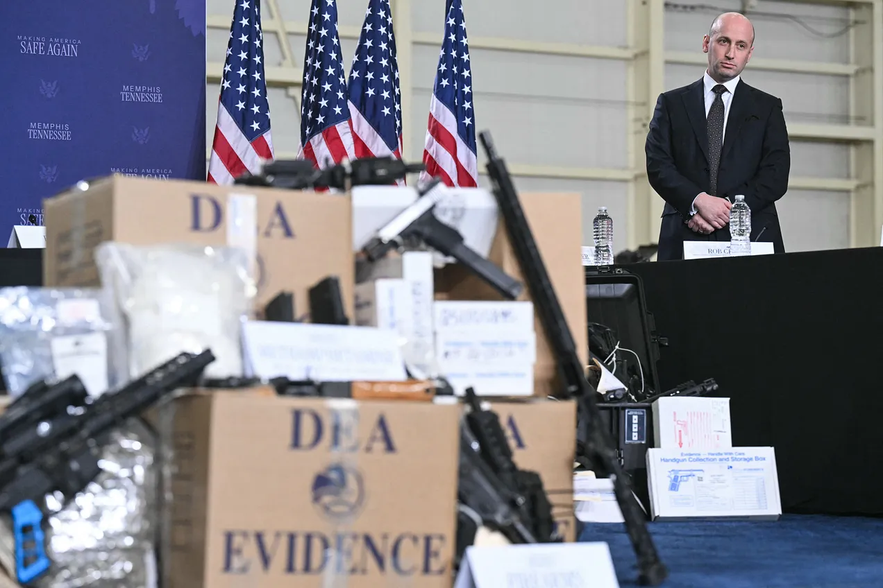Miller at an administration event in Memphis in March. (Saul Loeb/AFP via Getty)