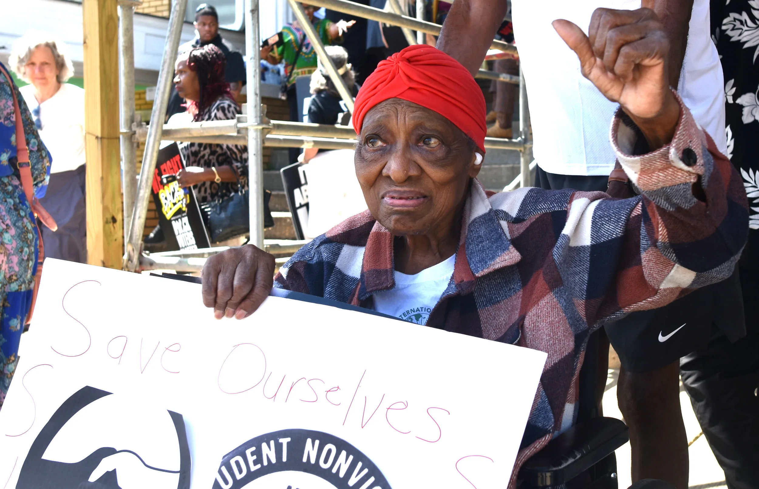 Annie Pearl Avery, an attendee in Selma. (Photo by Solomon Crenshaw Jr.)