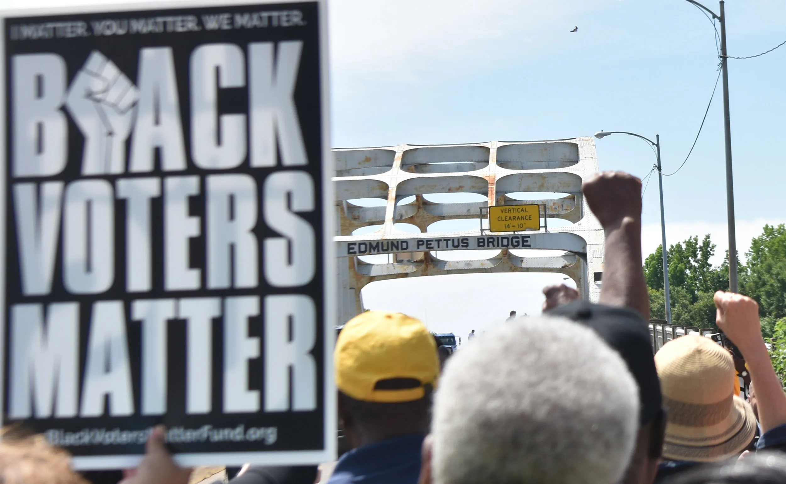 Crossing the Edmund Pettus Bridge, May 16, 2026. (Photo by Solomon Crenshaw Jr.)
