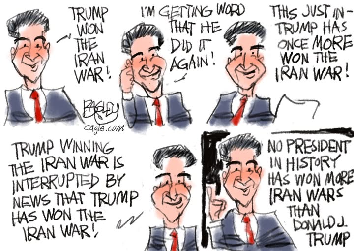 No president in history has won more Iran wars than Donald J. Trump
