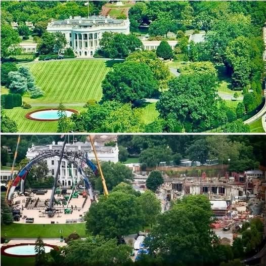 White House before and after White House before and after