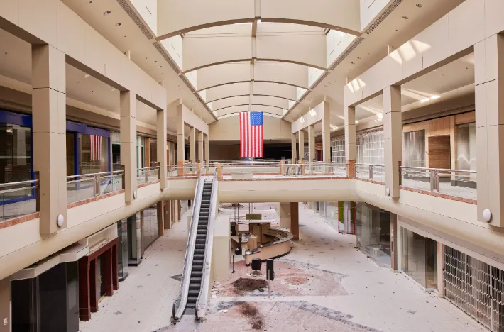 decrepit shopping mall