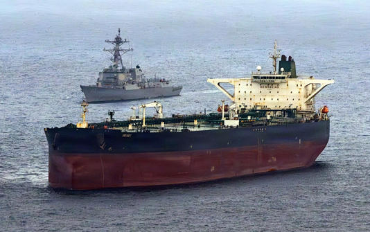 tanker in Strait