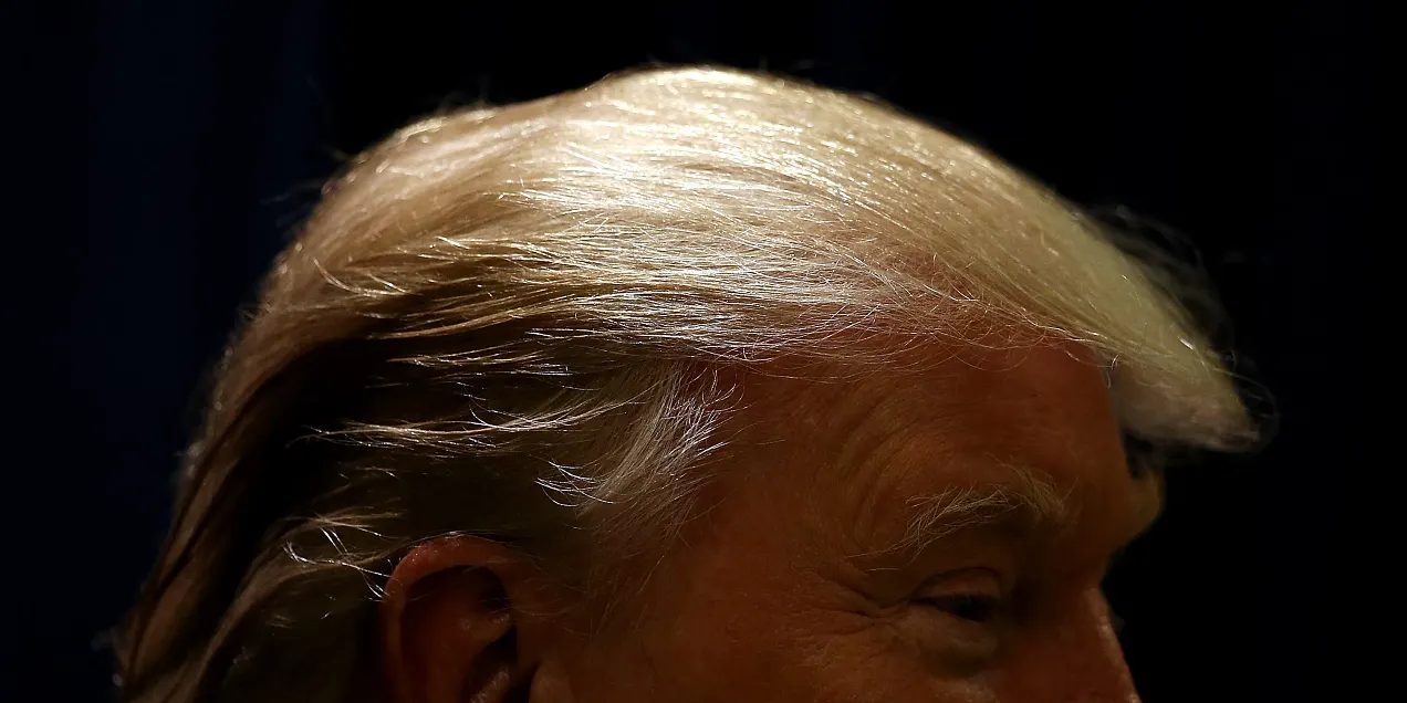 top of Trump's head