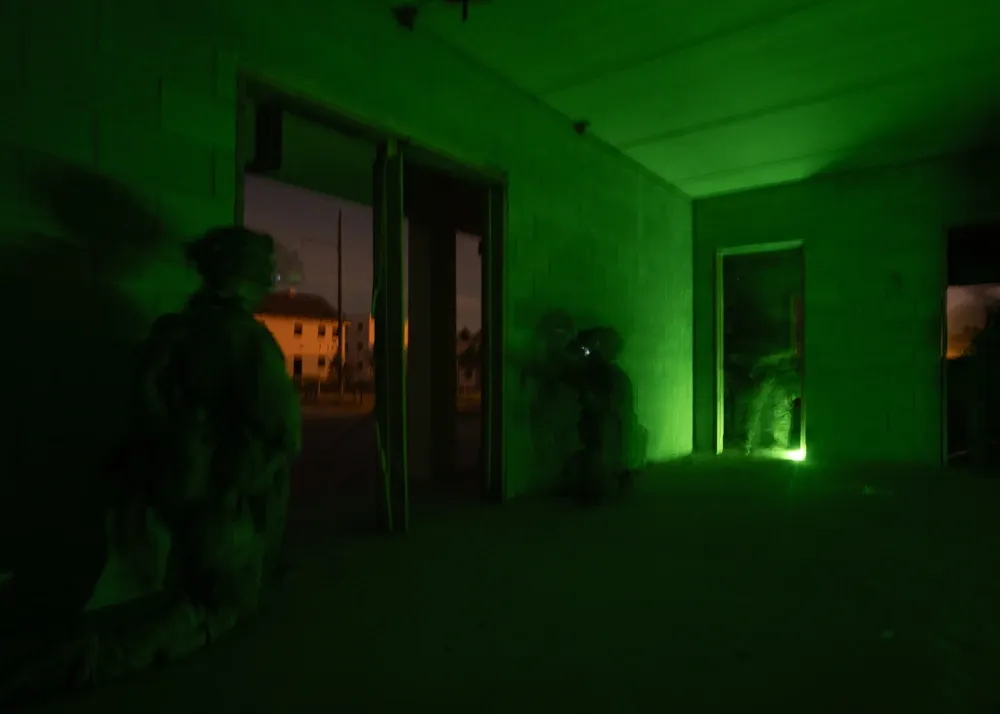 82nd Airborne conduct a night attack exercise at Fort Bragg in July, 2025