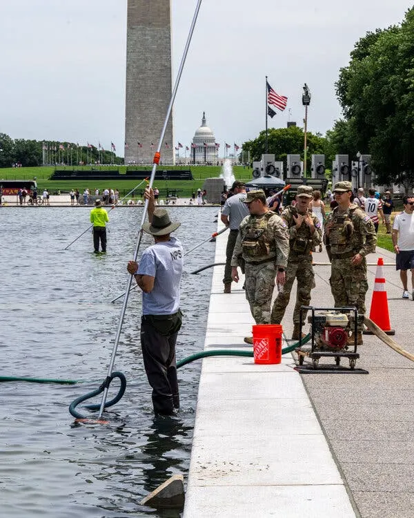 National Guard at pool