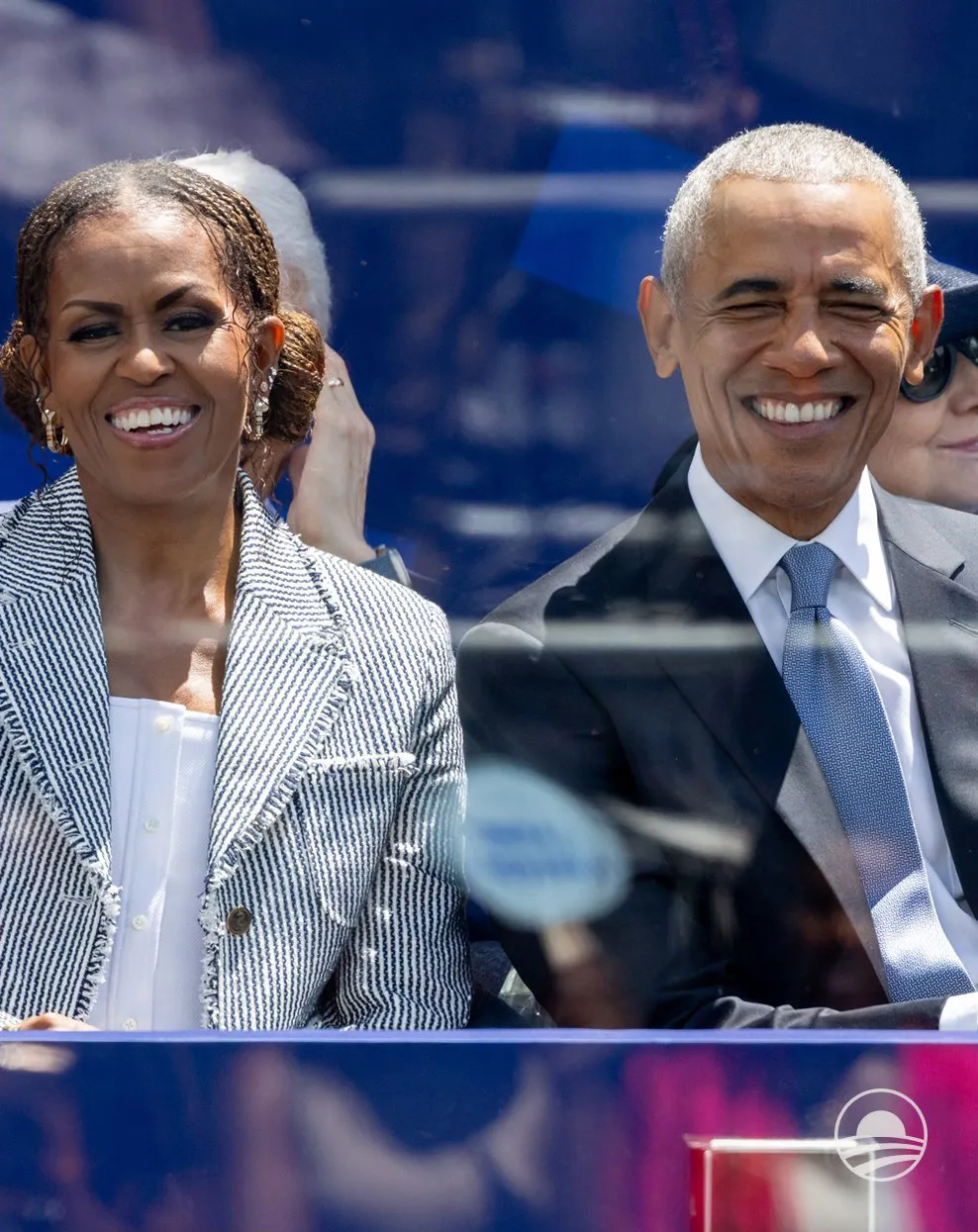 Michelle and Barack Obama at the opening of the Barack Obama Presidential Center in Chicago last week. (Barack Obama Presidential Center photo)